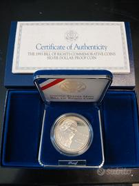 1 Dollaro USA 1993 Bill of Rights