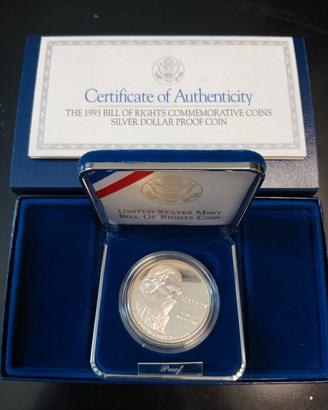 1 Dollaro USA 1993 Bill of Rights