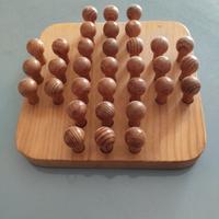 dama cinese in legno con pioli legno