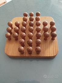 dama cinese in legno con pioli legno