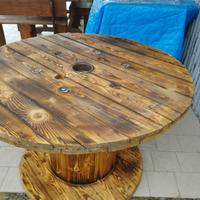 Tavolo in legno da Bobina  125x75