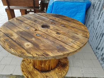 Tavolo in legno da Bobina  125x75