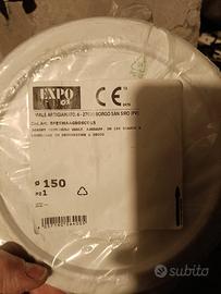 rosone tappo  canna fumaria diametro 150 bianco 