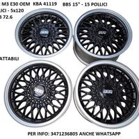 Cerchi In Lega Da 15" BBS RZ Per Bmw M3 E30 OEM