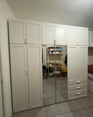 Cabina armadio componibile PLATSA + valuto letto