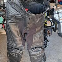 Pantaloni in pelle moto donna