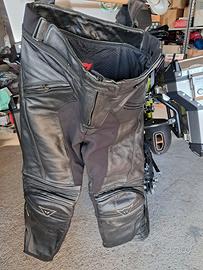 Pantaloni in pelle moto donna