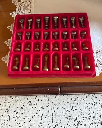 scacchi metallo gioco senza scacchiera