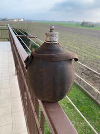 Borraccia italina ww2 cuoio