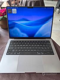 Macbook Pro 14" M1 16GB RAM - 580 cicli batteria