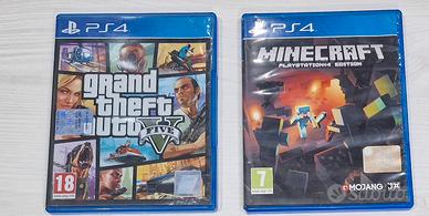Gta 5 e Minecraft PS4