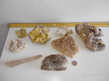 Collezione minerali 15 pezzi