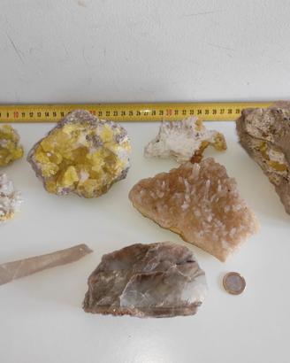 Collezione minerali 15 pezzi