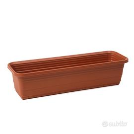set di 14 balconette cm. 60 in plastica terracotta