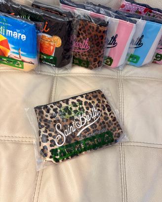 pochette MC2 Saint Barth leopardata nuova original