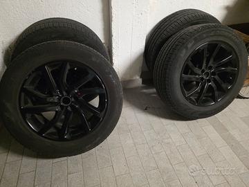 4 cerchi in lega Land Rover neri da 18 con gomme 