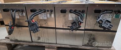 Moduli batteria agli ioni di litio.