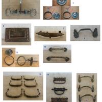 Lotto maniglie liberty armadio comò credenza porta