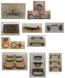 Lotto maniglie liberty armadio comò credenza porta