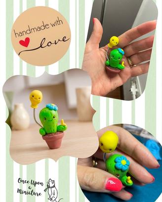 Statuetta Cactus🌵🎈Palloncino con iniziale