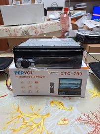 autoradio 1 din con schermo estraibile CTC - 709