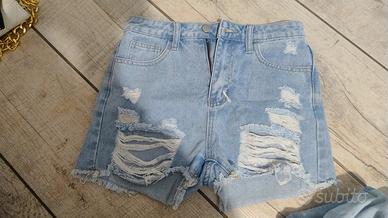 pantaloncini jeans donna
