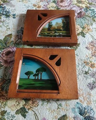 quadretti  pittura su vetro