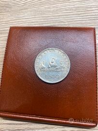 NUMISMATICA 500 LIRE CARAVELLE