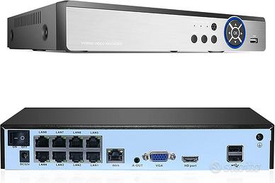 NVR Hiseeu 8CH 4K POE H.265 48V