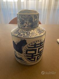 Vaso cinese ginger jar porcellana