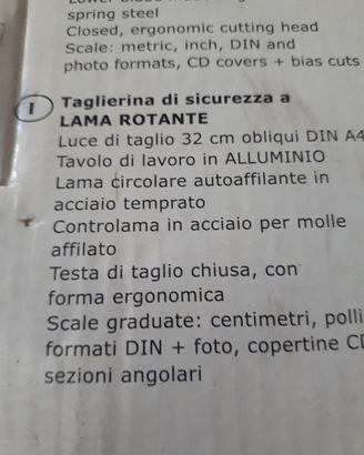 Taglierina per fogli A4