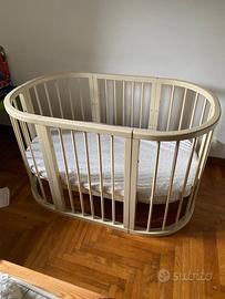 Culla/lettino da bambino transformer ovale