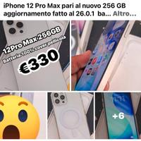 iPhone Pro Max 12/111/Xs/ 256gb batteria 100