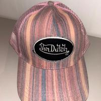 Cappello unisex rosa con fantasia