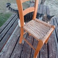 sedia vintage in legno 