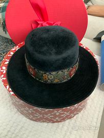 Cappello donna nero alta moda Federici
