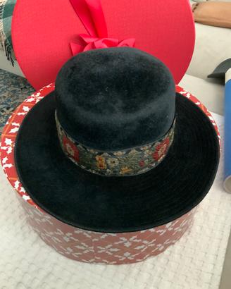 Cappello donna nero alta moda Federici