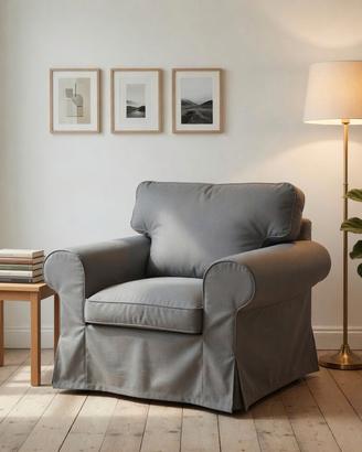 Poltrona Ikea Ektorp Hakebo grigia