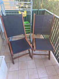 Sedie da giardino o terrazzo