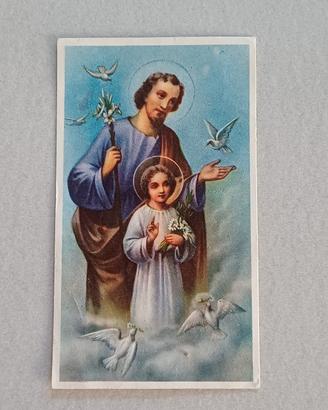 Santino San Giuseppe  e Gesù bambino 