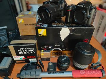 Nikon D90 e D80irMOD con vari obiettivi e accessor