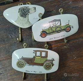 Ganci ottone appendiabiti vintage anni '50