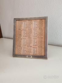 Calendario Perpetuo RIV Argento 800 Vintage Tavola
