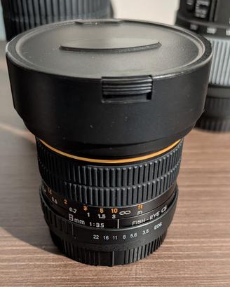 Samyang 8mm f/3.5 Fisheye per Canon (attacco EF)