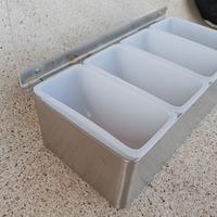 portacondimenti acciaio ristorazione "Piazza"