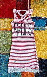 Vestito canotta a righe,cotone,BluGirl Folies,Tg.M