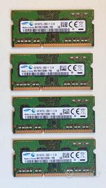 4x4GB Ram DDR3 PC3L-12800S Sodimm Samsung (16GB)