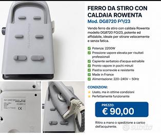 FERRO DA STIRO CON CALDAIA ROWENTA