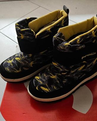 Stivali neve Garvalin nr. 34 colore nero e giallo