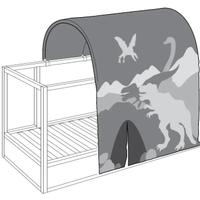 Letto reversibile Kura + tenda Ikea
